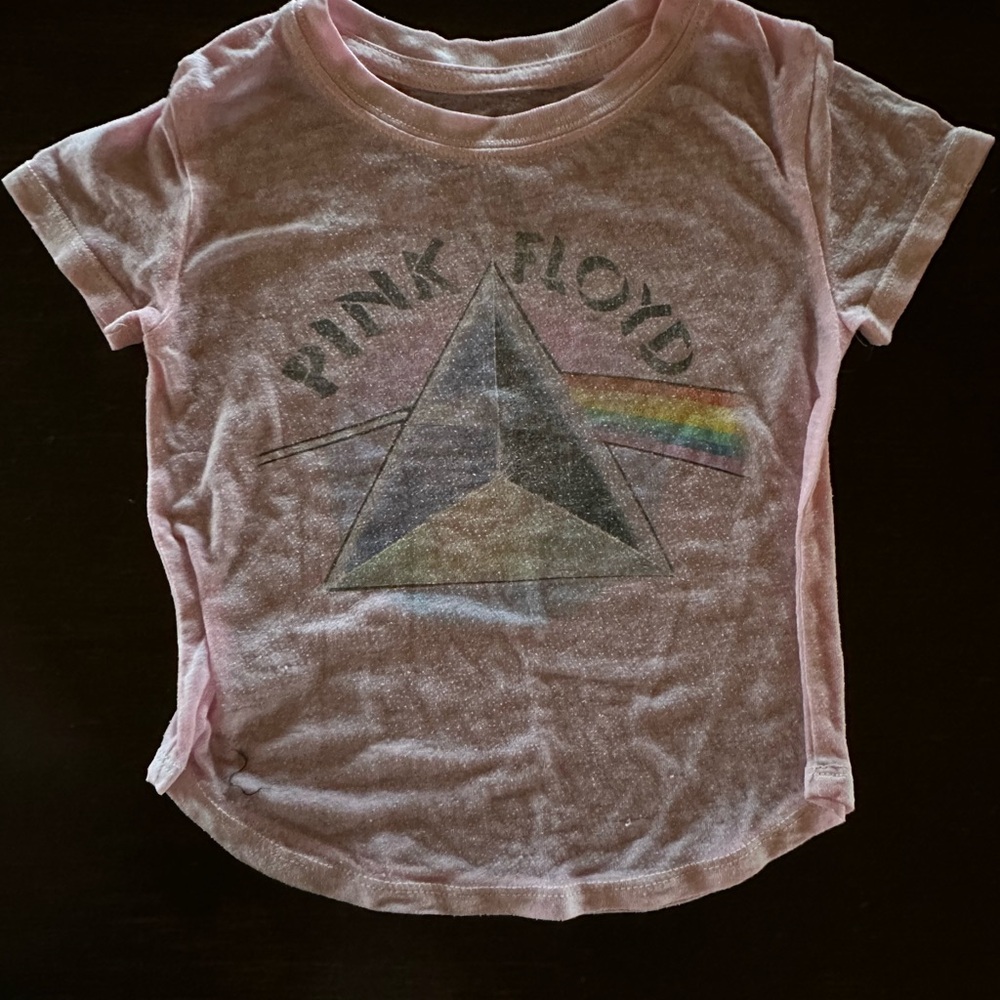 Pink Floyd Pink Short Sleeve Tee with Iconic Prism Design